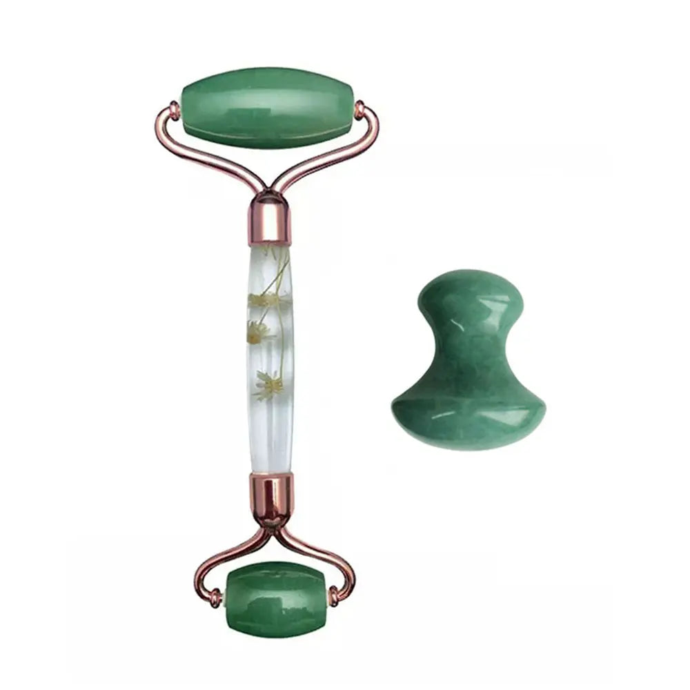 Aventurine Jade Roller & Gua Sha Set