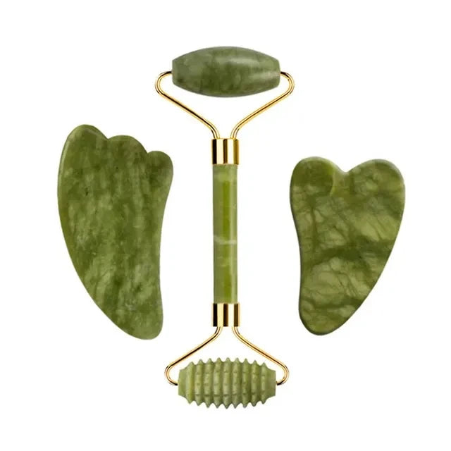 Natural Jade Roller & Gua Sha Scraper