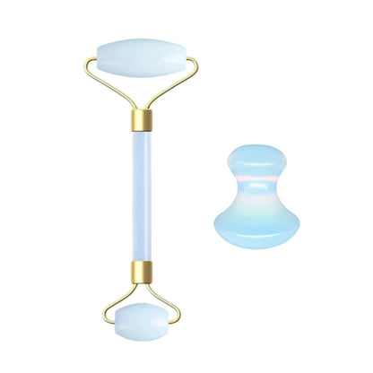 Natural Opal Facial Roller & Gua Sha Set