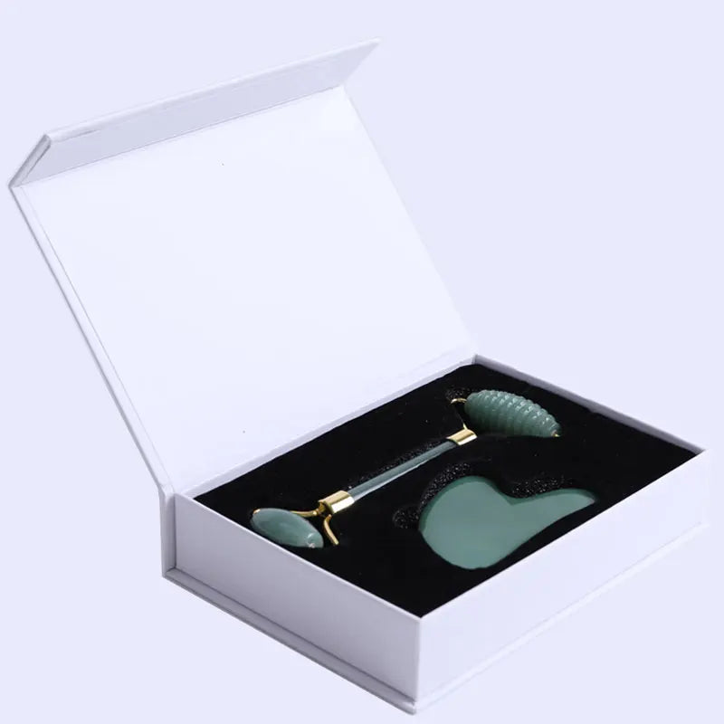 Aventurine Jade Roller & Gua Sha Scraper