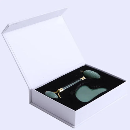 Aventurine Jade Roller & Gua Sha Scraper