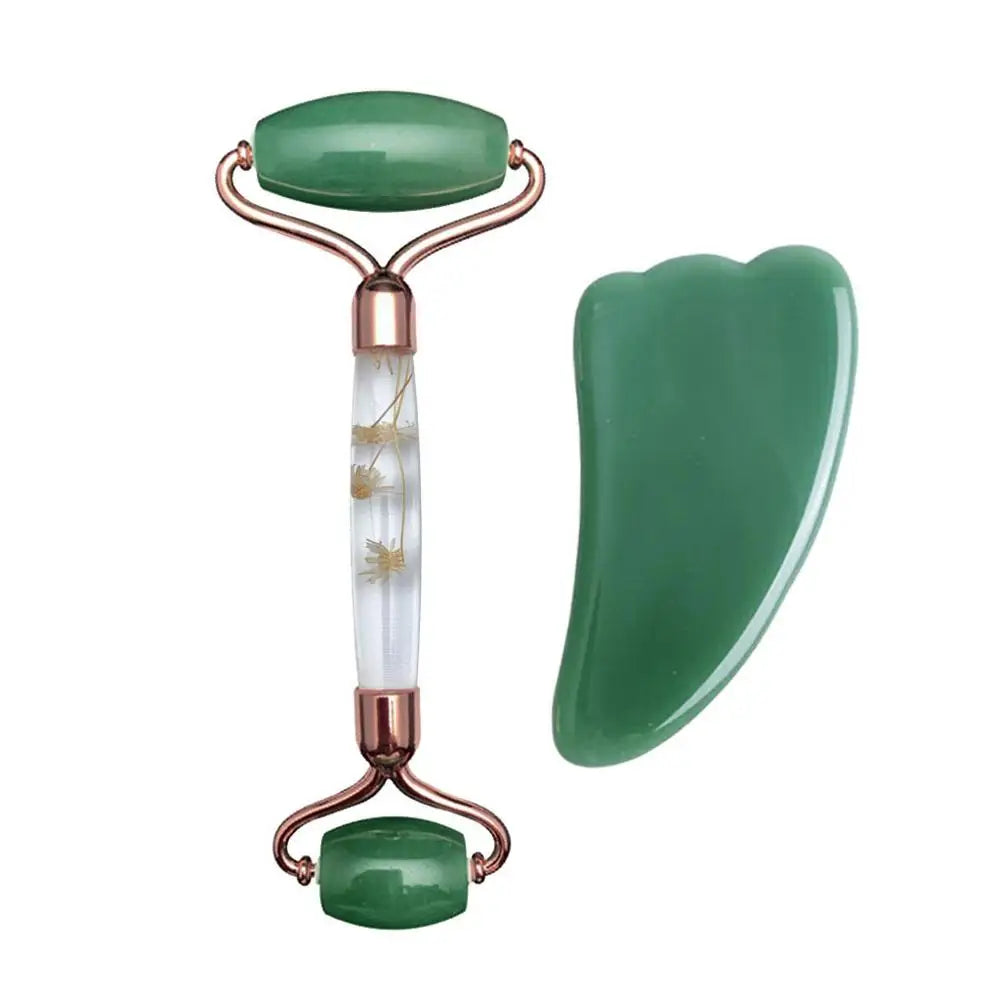 Aventurine Jade Roller & Gua Sha Set