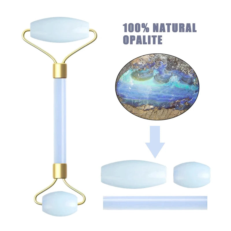 Natural Opal Facial Roller & Gua Sha Set