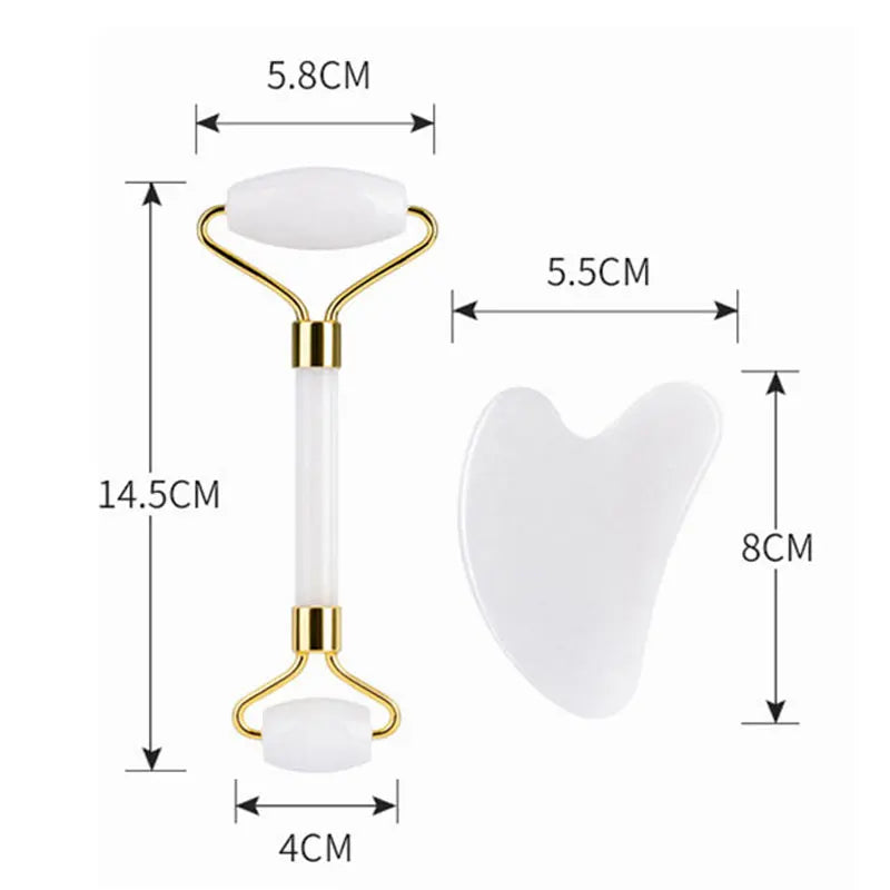 White Jade Face Roller & Gua Sha Set