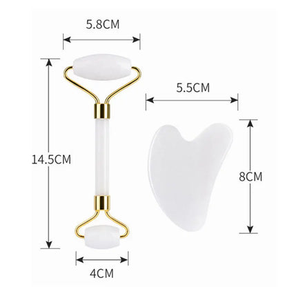 White Jade Face Roller & Gua Sha Set