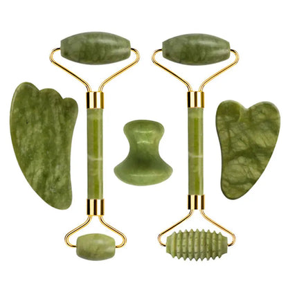 Natural Jade Roller & Gua Sha Scraper