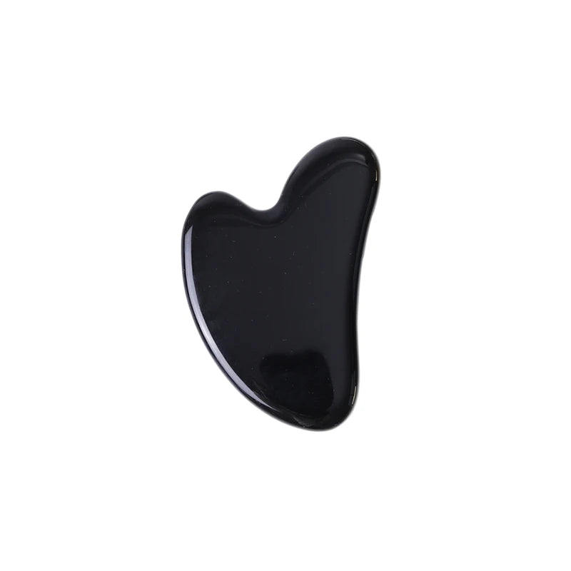 Natural Obsidian Face Roller & Gua Sha Set