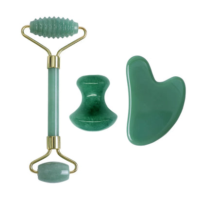 Aventurine Jade Roller & Gua Sha Scraper