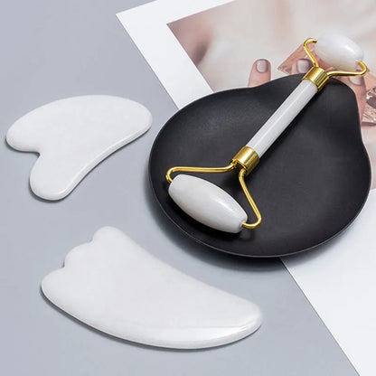White Jade Face Roller & Gua Sha Set