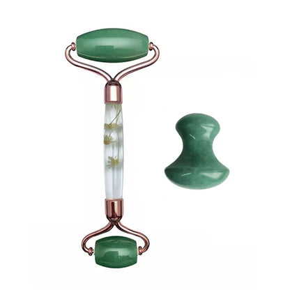 Aventurine Jade Roller & Gua Sha Set