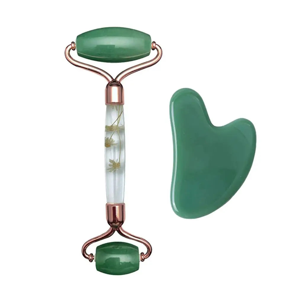Aventurine Jade Roller & Gua Sha Set