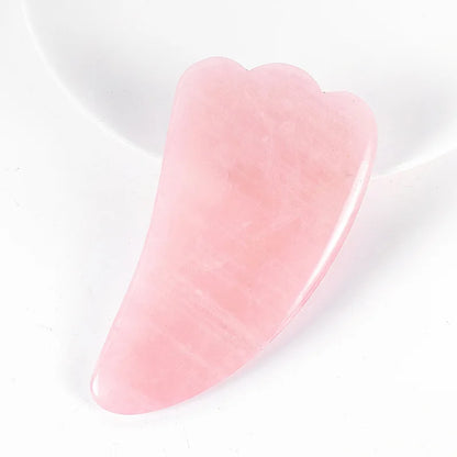 Natural Rose Quartz Gua Sha Scraper