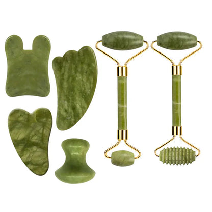 Natural Jade Roller & Gua Sha Scraper
