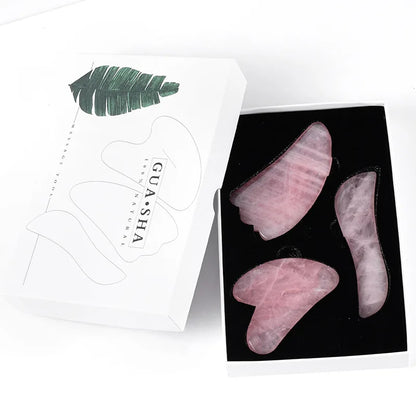 Natural Rose Quartz Gua Sha Scraper