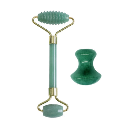 Aventurine Jade Roller & Gua Sha Scraper