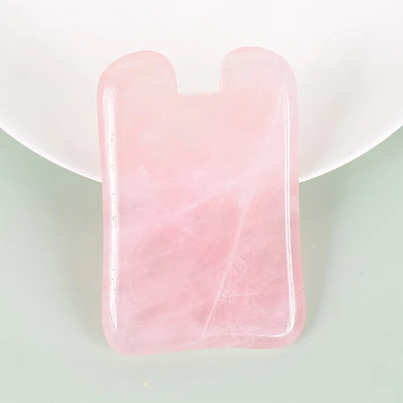 Natural Rose Quartz Gua Sha Scraper