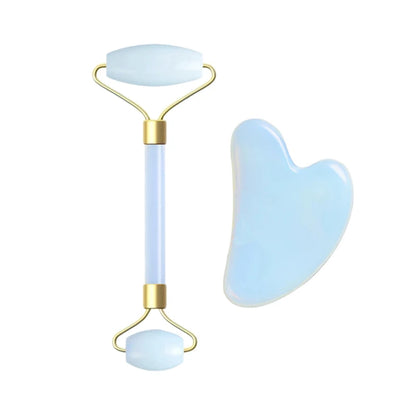 Natural Opal Facial Roller & Gua Sha Set