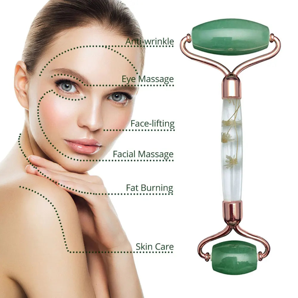 Aventurine Jade Roller & Gua Sha Set