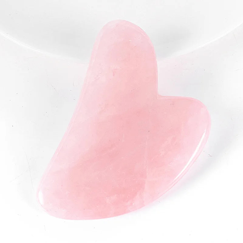 Natural Rose Quartz Gua Sha Scraper