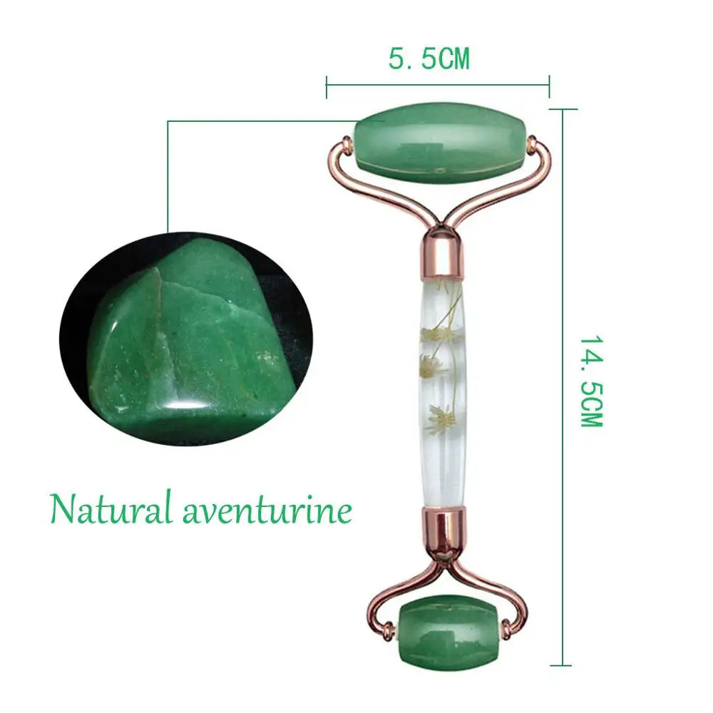 Aventurine Jade Roller & Gua Sha Set