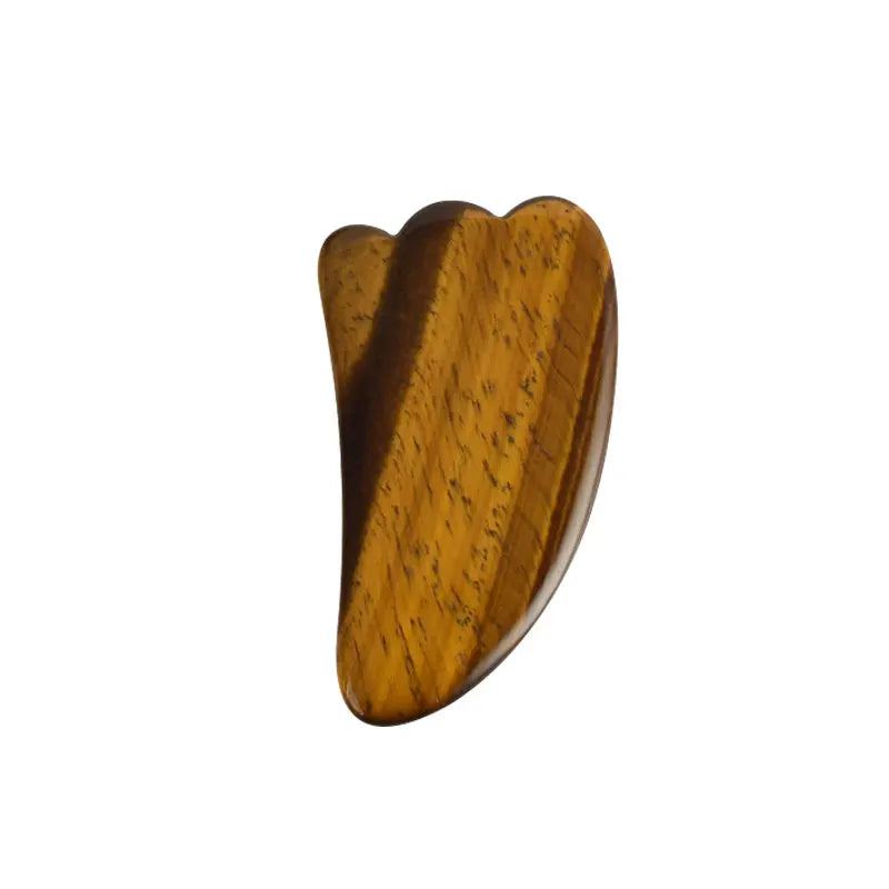 Natural Tiger Eye Gua Sha & Jade Roller Set