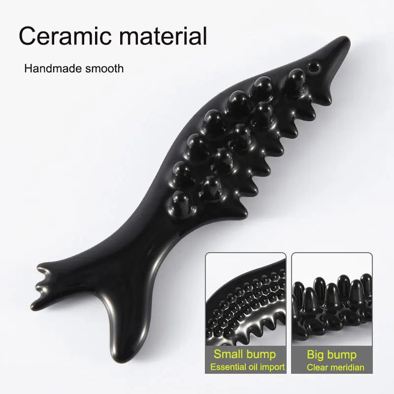 Ceramic Gua Sha Neck & Face Massager