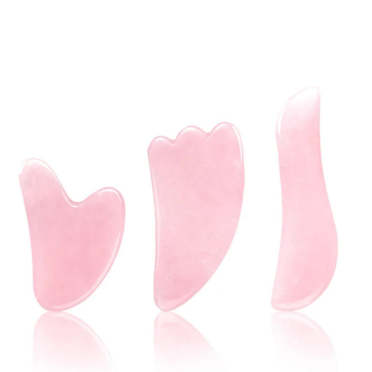 Natural Rose Quartz Gua Sha Scraper