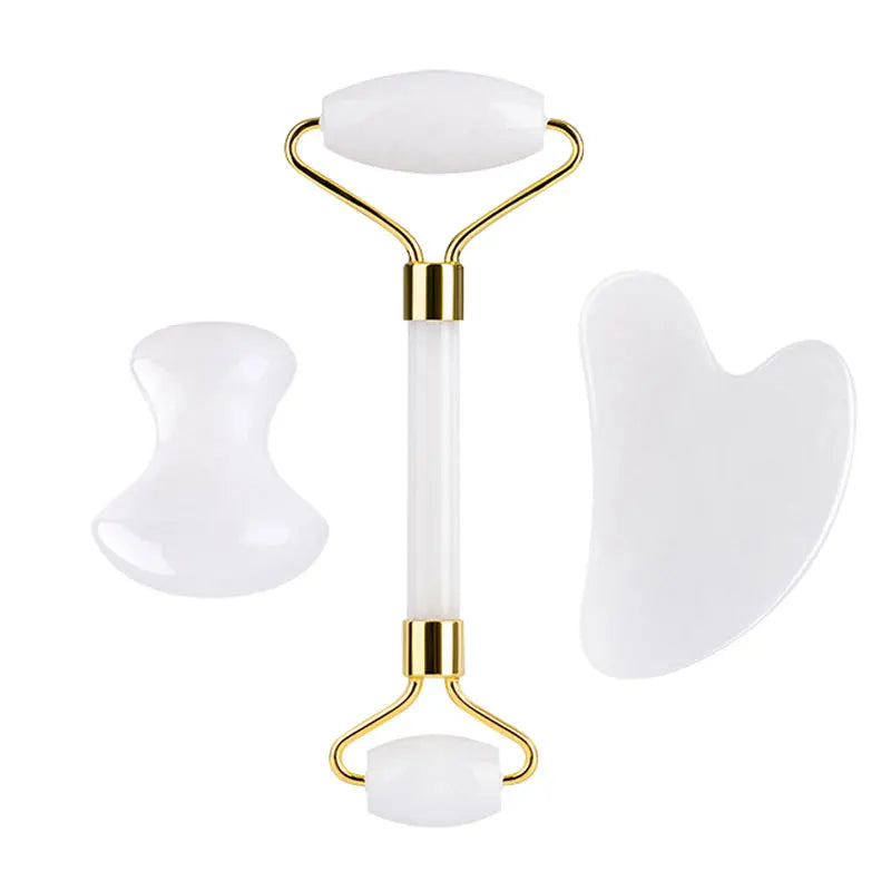 White Jade Face Roller & Gua Sha Set