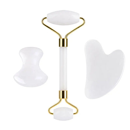 White Jade Face Roller & Gua Sha Set