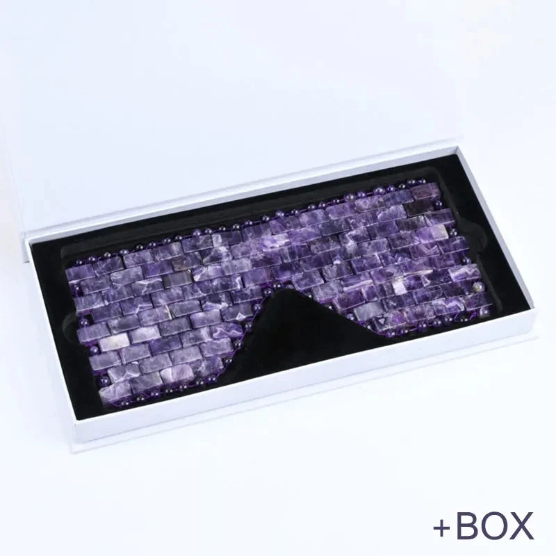 Cold Therapy Amethyst Eye Mask & Jade Roller Gua Sha Set
