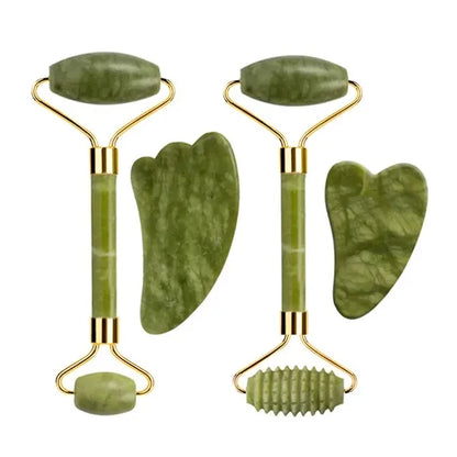 Natural Jade Roller & Gua Sha Scraper