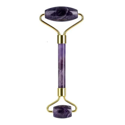 Cold Therapy Amethyst Eye Mask & Jade Roller Gua Sha Set