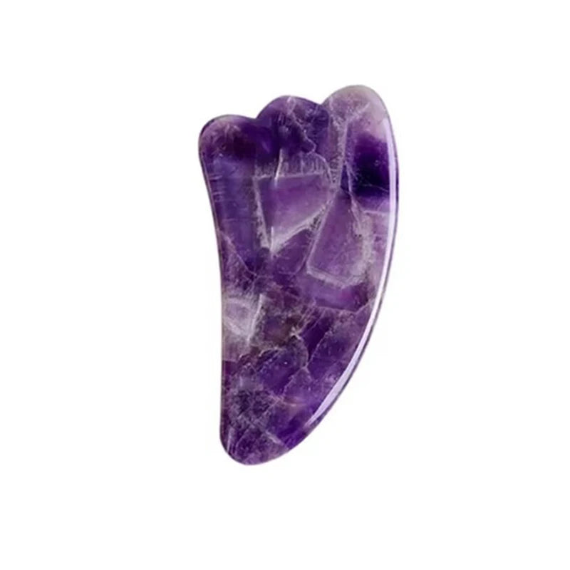 Cold Therapy Amethyst Eye Mask & Jade Roller Gua Sha Set