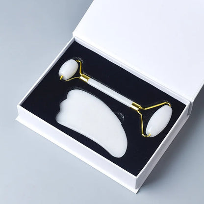White Jade Face Roller & Gua Sha Set