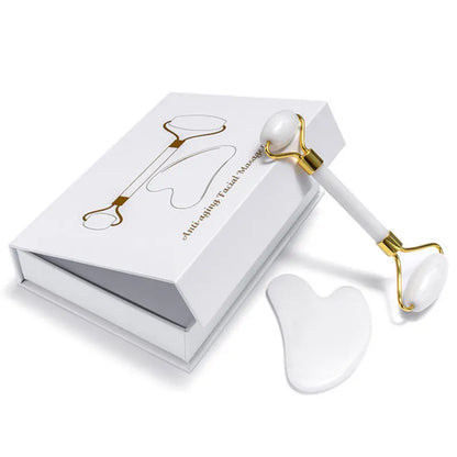 White Jade Face Roller & Gua Sha Set
