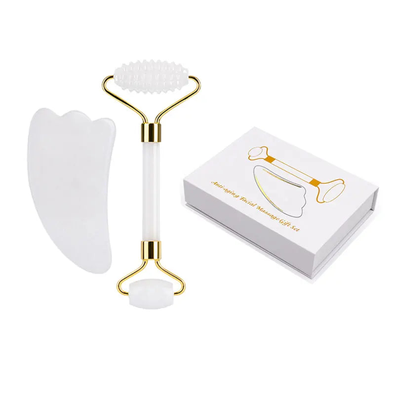 White Jade Face Roller & Gua Sha Set