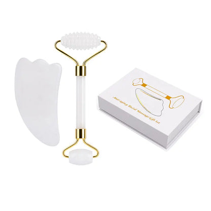 White Jade Face Roller & Gua Sha Set