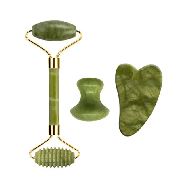 Natural Jade Roller & Gua Sha Scraper