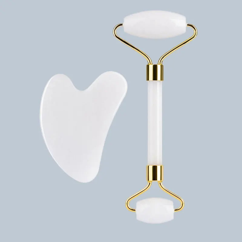White Jade Face Roller & Gua Sha Set