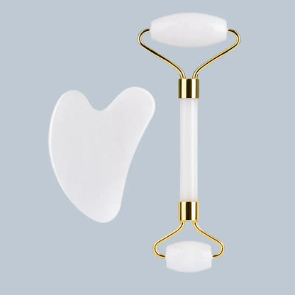 White Jade Face Roller & Gua Sha Set