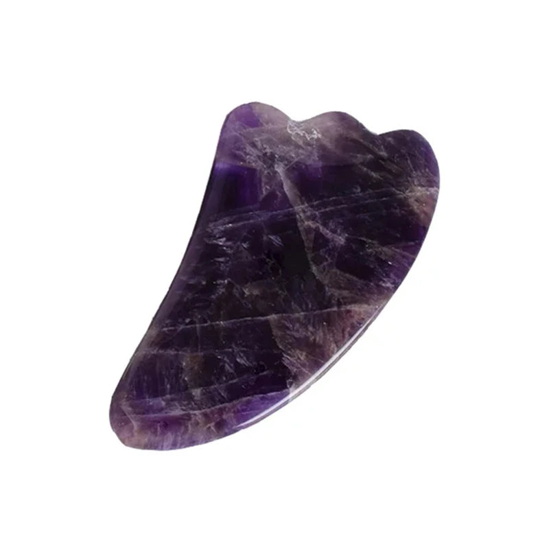 Natural Amethyst Jade Roller & Gua Sha Set