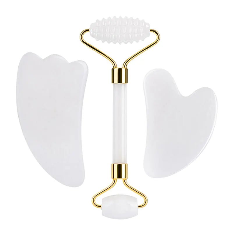 White Jade Face Roller & Gua Sha Set