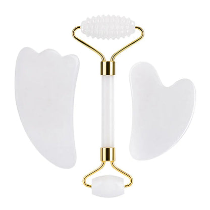 White Jade Face Roller & Gua Sha Set