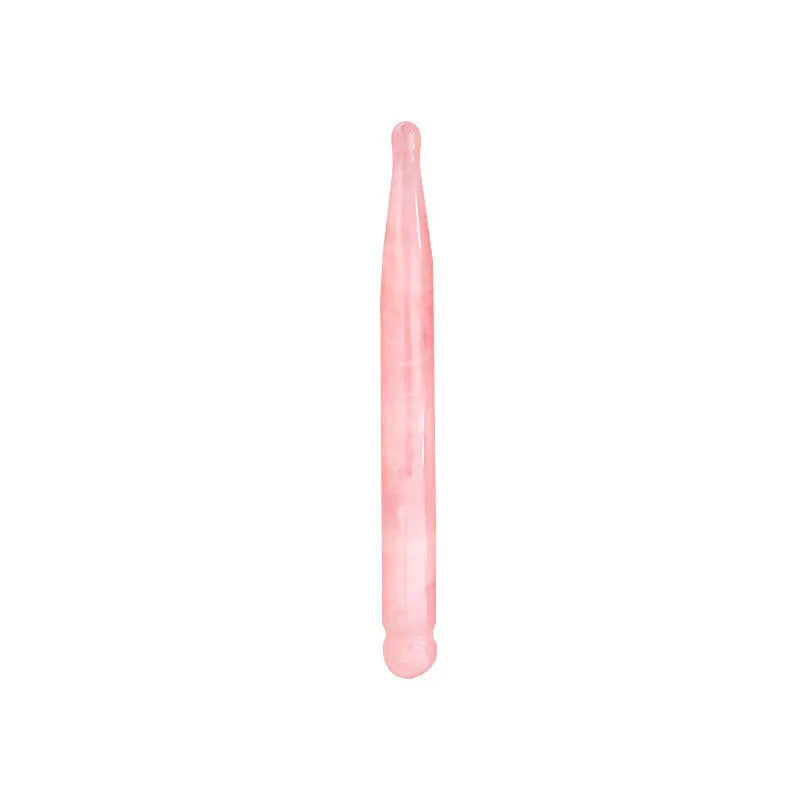 Rose Quartz Massage Bar & Jade Acupressure Stick