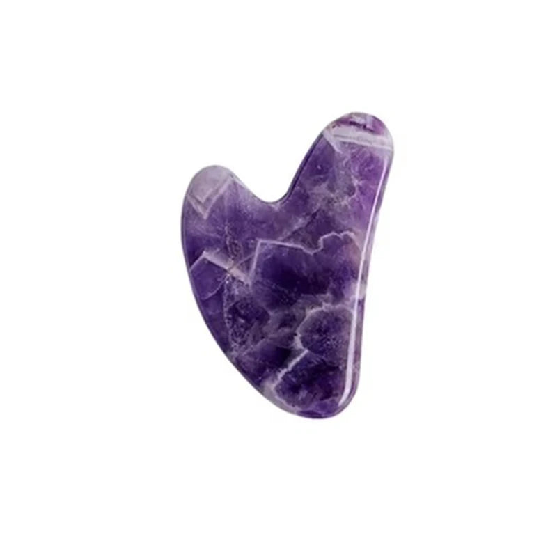 Cold Therapy Amethyst Eye Mask & Jade Roller Gua Sha Set