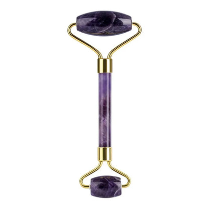 Natural Amethyst Jade Roller & Gua Sha Set