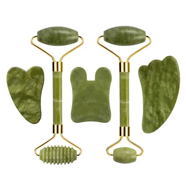 Natural Jade Roller & Gua Sha Scraper
