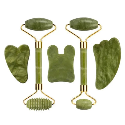 Natural Jade Roller & Gua Sha Scraper