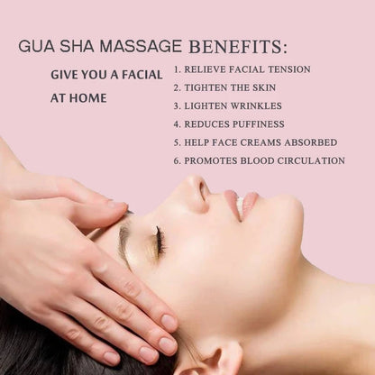 Natural Quartz Jade Gua Sha Massage Tool
