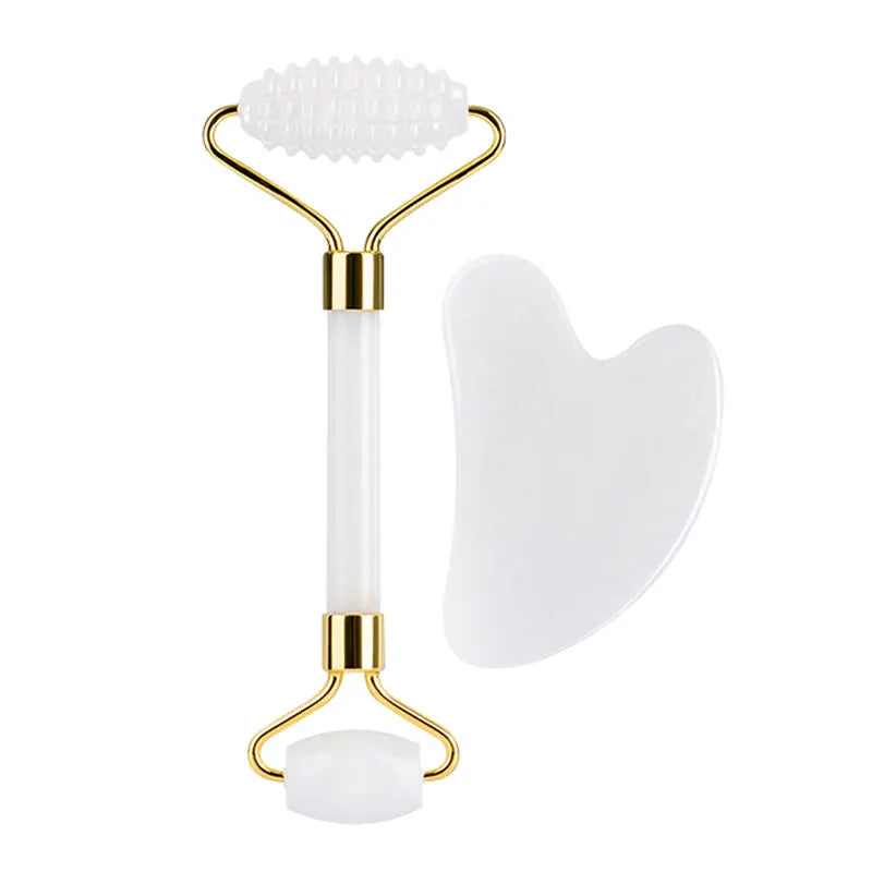 White Jade Face Roller & Gua Sha Set
